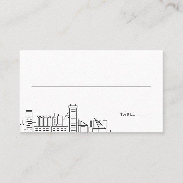 Mariage Baltimore | Placer les cartes avant et arr (Devant)