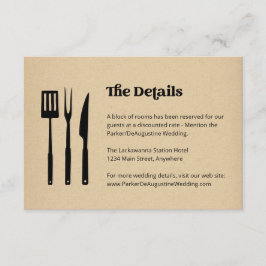 Mariage BBQ - Informations Détails Carte de boîtie