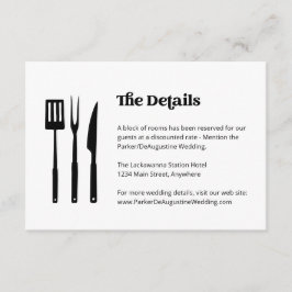 Mariage BBQ - Informations Détails Carte de boîtie
