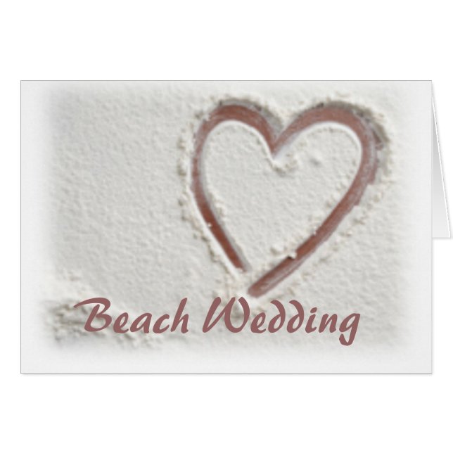 Mariage Beach Sand Heart (Devant horizontal)