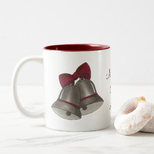 Mariage Bell de cloches d'argent Mug personnalisé