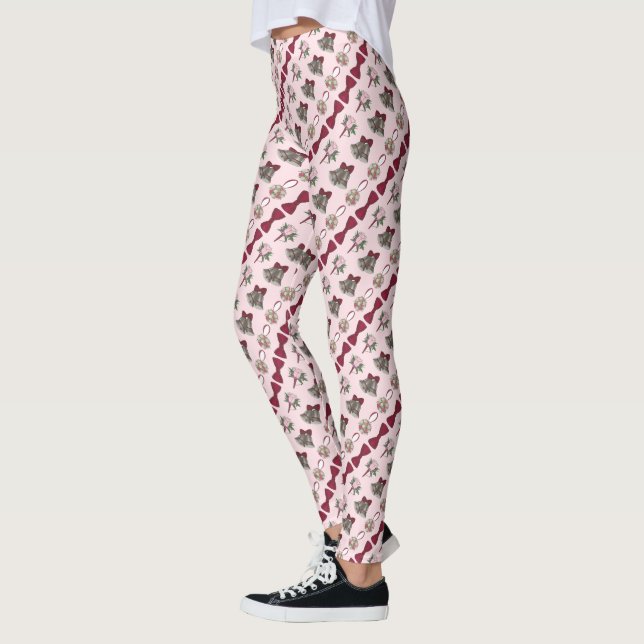 Mariage Bells Rose de la mariée Bowtie Leggings (Gauche)