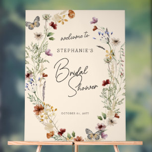 Mariage Bienvenue Fleurs Sauvages Bohème d'Automne