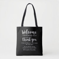 Mariage Bienvenue, Merci Hôtel personnalisé sac ca