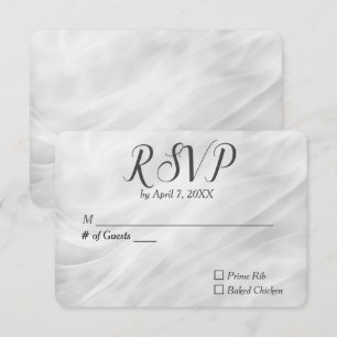 Mariage blanc Abstrait RSVP