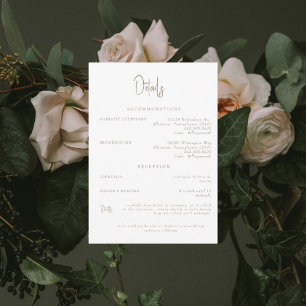 Mariage blanc détails Invitation
