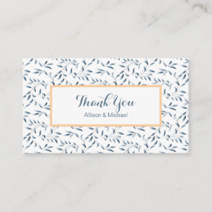 Mariage bleu blanc saule Insertions Cartes de reme