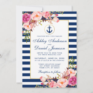 Mariage Bleu Bleu Bleu Bleu Bleu Invitation rose F