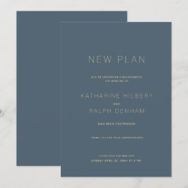 Mariage bleu de la Marine Nouveau plan Faire-part