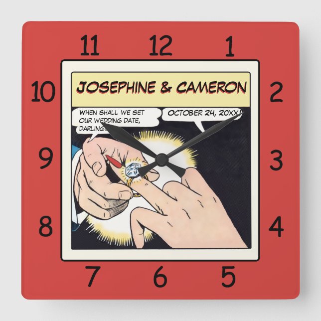 Mariage Bling Style Bling Horloge rouge (Recto)