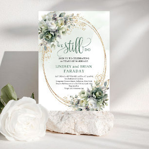 Mariage Bohème Invitation de Vœux de Renouvellemen