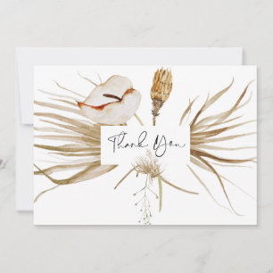 Mariage Bohème Romantique et Herbe de Pampas Merci