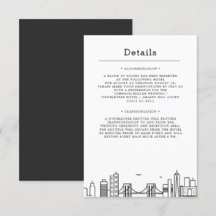 Mariage Brooklyn Invitation Détails