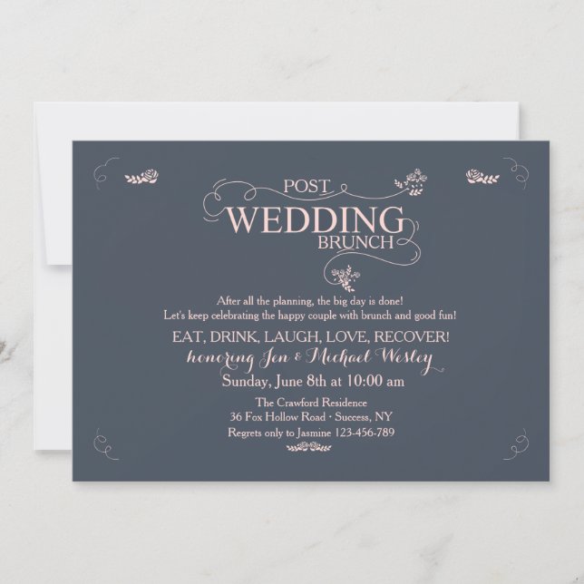 Mariage Brunch Invitation (Devant)