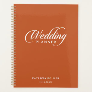 Mariage Calligraphié en Terracotta Chic Classique