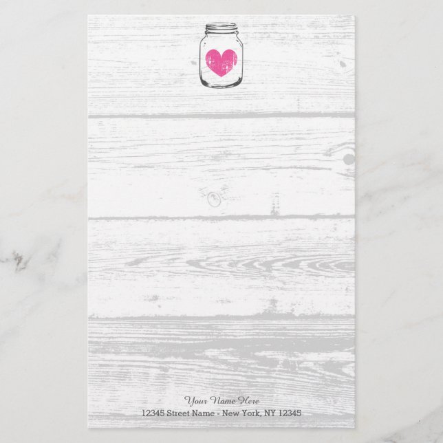 Mariage campagnard de papeterie en bois rustique (Devant)