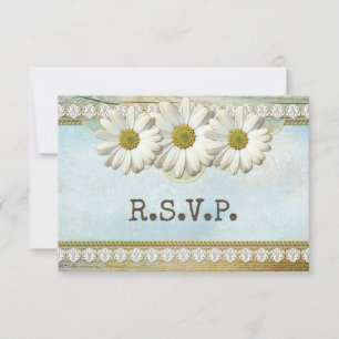 Mariage campagnard Floral Rustique Invitation RSVP