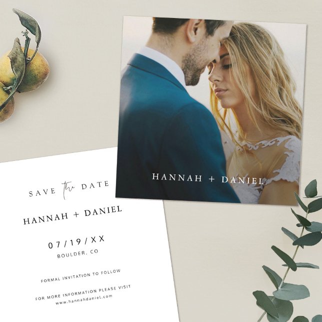 Mariage Carré simple chic Enregistrer le Modèle de (Créateur téléchargé)