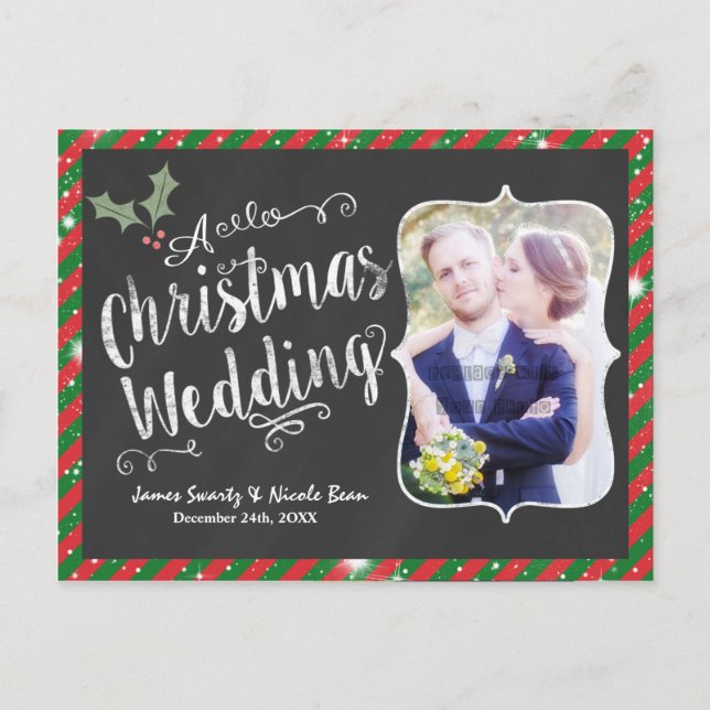 MARIAGE Carte postale Chalk Carte photo (Devant)