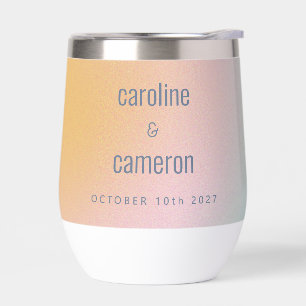 Mariage céleste Pastel bleu rose pâle