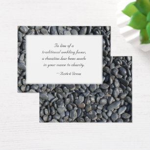 Mariage Charity Carte de préférence Smooth Black