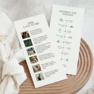 Mariage chronologie modèle avec histoire d'amour e