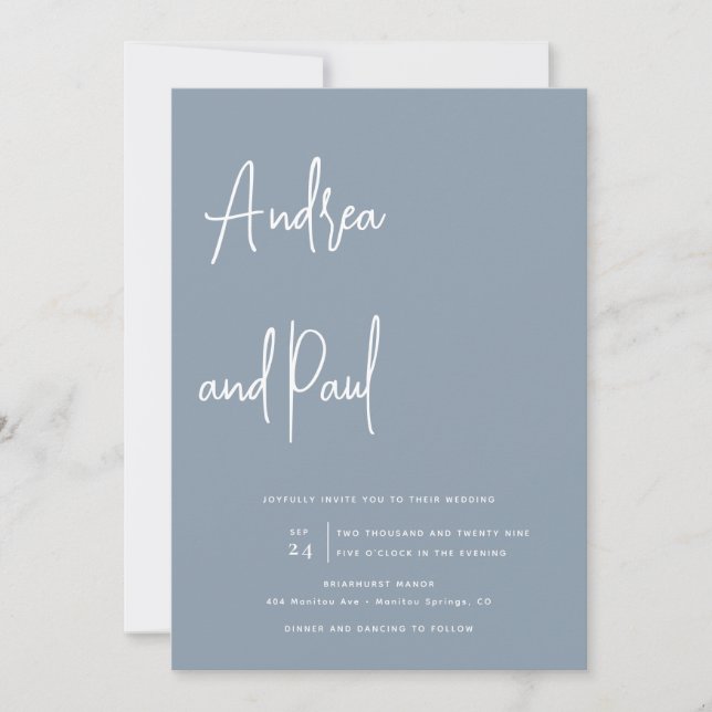 Mariage Collage Photo | Invitations Code Qr (Devant)