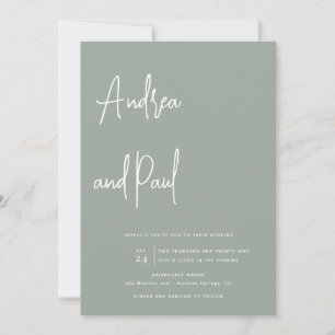Mariage Collage Photo Invitations Code Qr