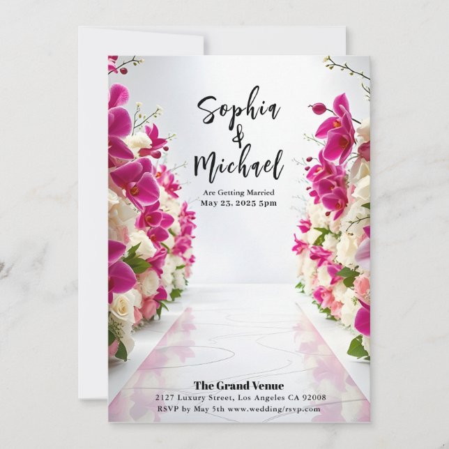 Mariage Contexte Magazine Couverture Invitation (Devant)