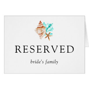 Mariage Côte Mariée Réservée Famille de la Mariée 