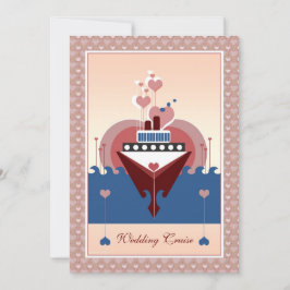 Mariage Croisière Coeur Invitation