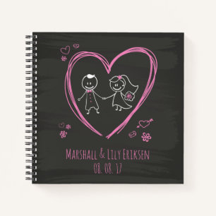 Mariage Cute Couple Personnalisé Livre d'or