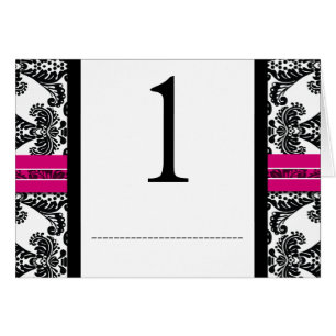 Mariage damassé noire et rose