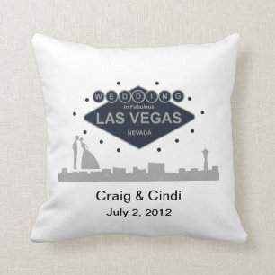 Mariage Dans Fabulous Las Vegas Coussin