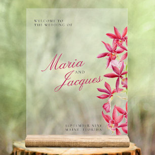 Mariage d'aquarelle fleurie à bijoux rouges