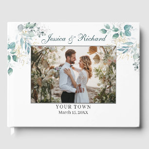 Mariage d'aquarelle PHOTO Livre d'invités