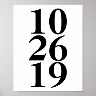 mariage date impression personnalisée