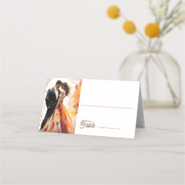 Mariage de automne d'automne Couple Artisan Carte 