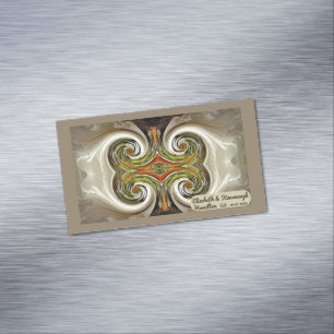 "Mariage de automne Table Favoriser" Carte de visi