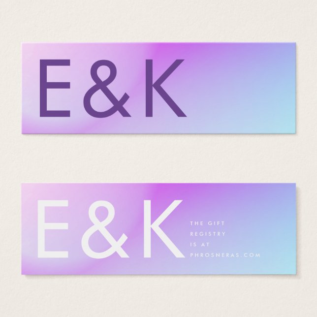 Mariage de automne violet ultra moderne (Devant & derrière)