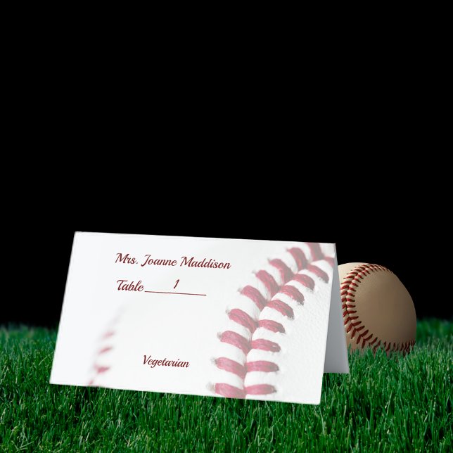 Mariage de baseball Thème Personnalisable Cartes d (Créateur téléchargé)