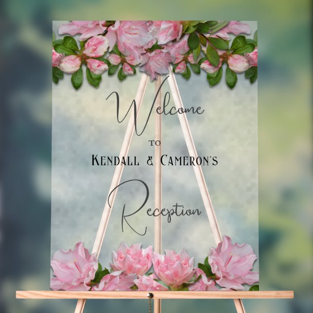 Mariage de bienvenue de réception Azaleas rose (Neutre)