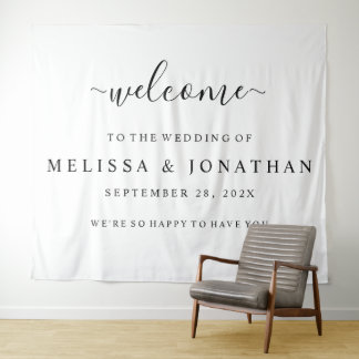 Mariage de bienvenue Tapisserie Black Gold