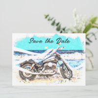Mariage De Biker Enregistrer La Carte Date