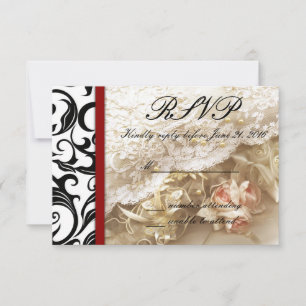 Mariage de Bourgogne Swirl RSVP