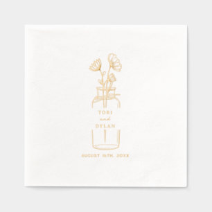 Mariage de bouteille d'apothecaire floral