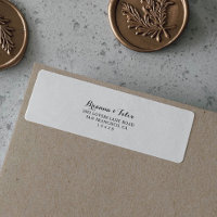 Mariage de calligraphie moderne Étiquette de adres