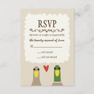 Mariage de canards RSVP