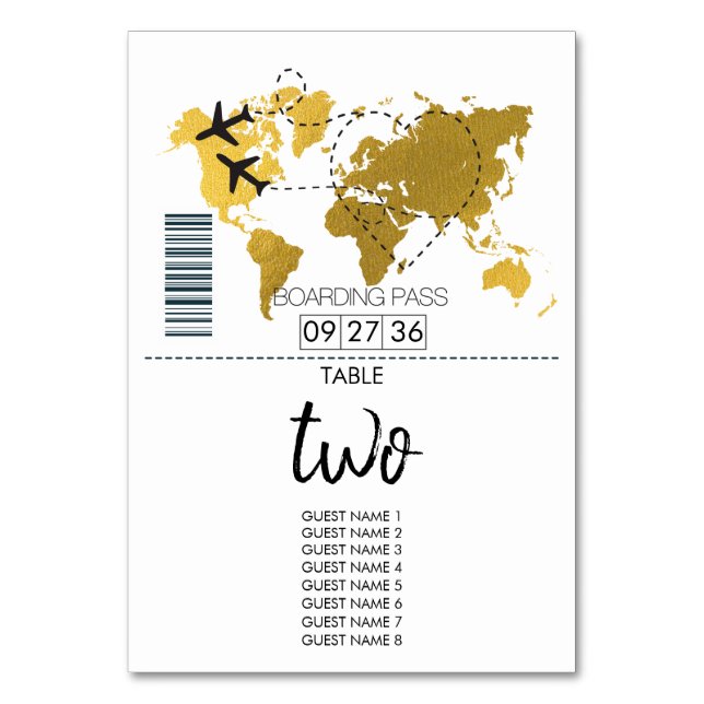 Mariage de carte d'embarquement de destination (Par défaut)