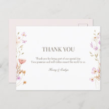 mariage de carte postale merci